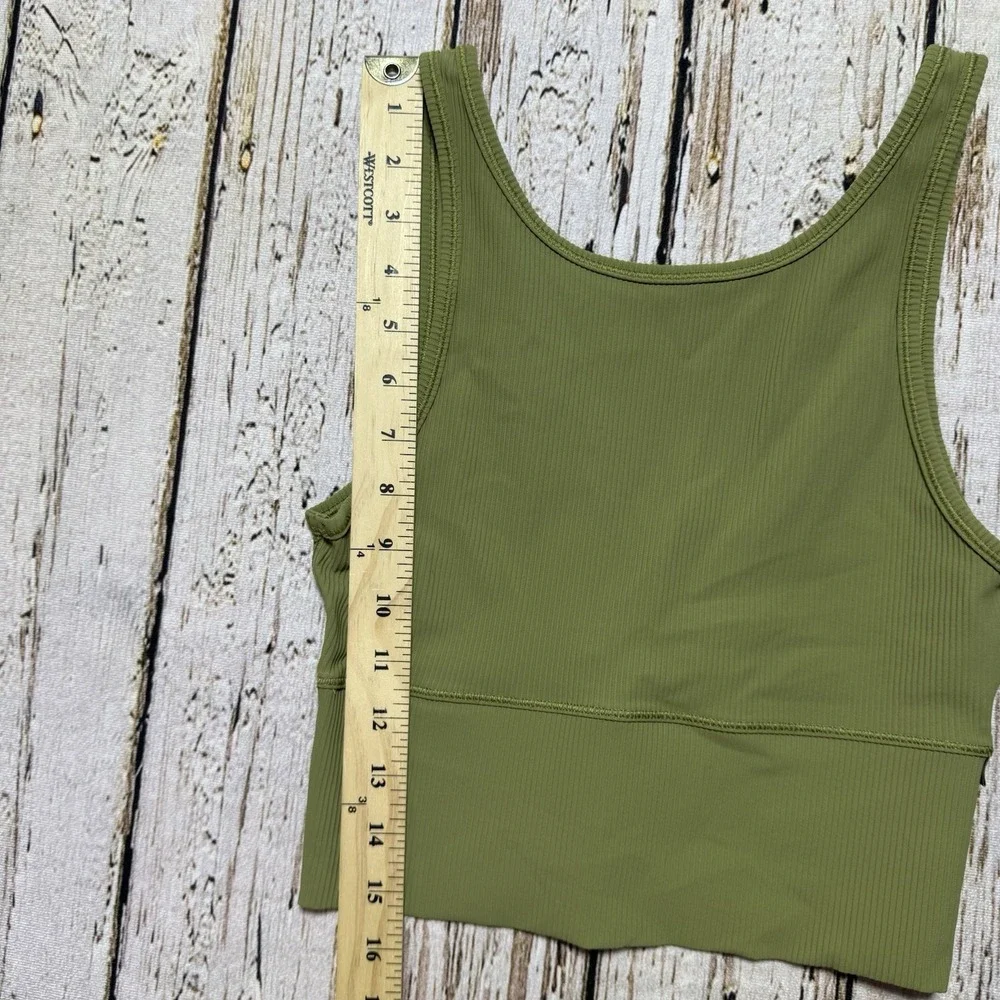 Lululemon Power Pivot Ribbed Tank Top Green‎ Women's 6